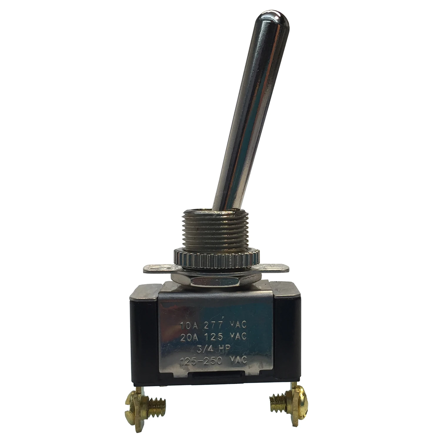 Toggle Switch, Single-Pole/Single-Throw,20A/125V, 3/4-HP