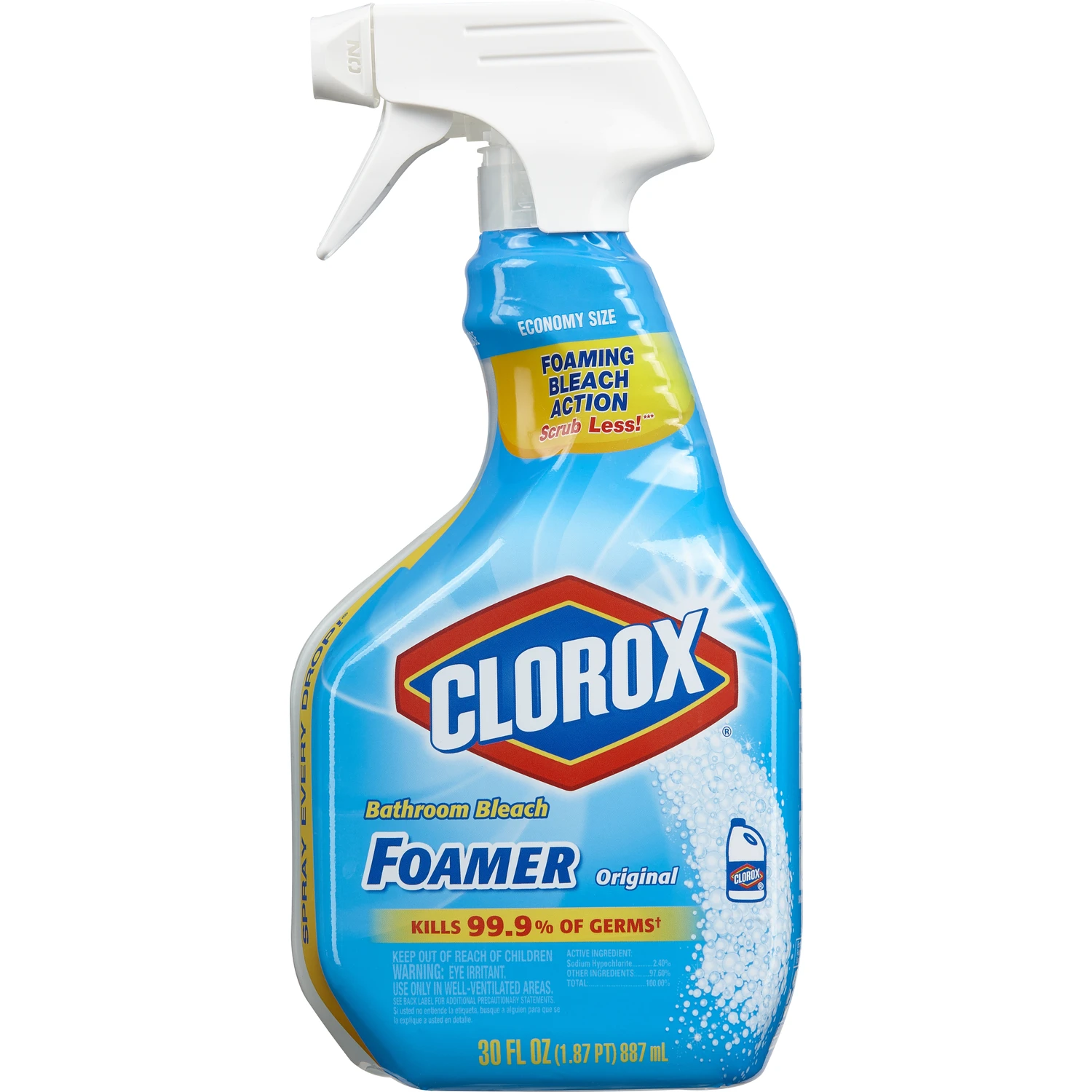 Bathroom Bleach Foamer, 30 oz.