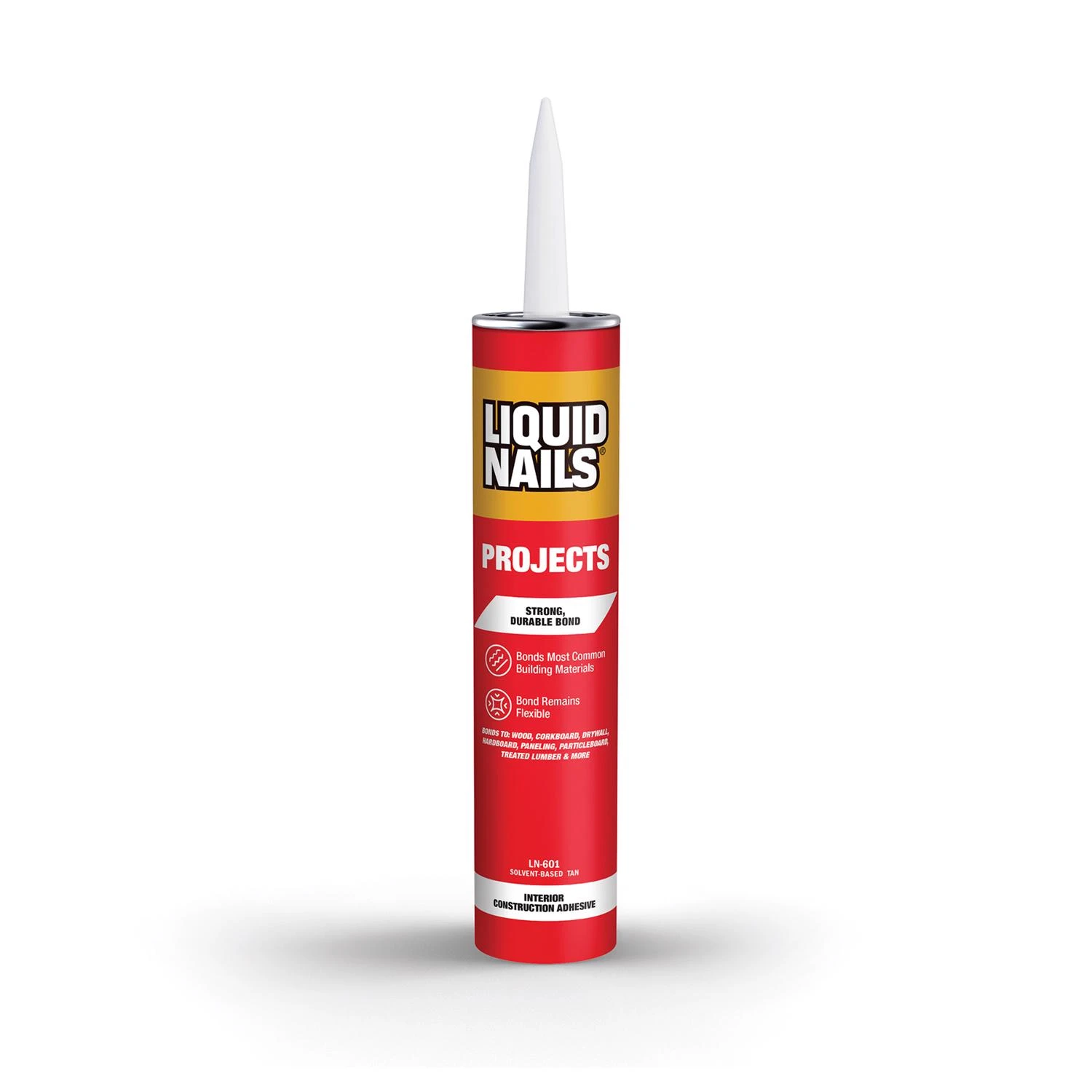 Construction Adhesive, Off White, 10-oz.