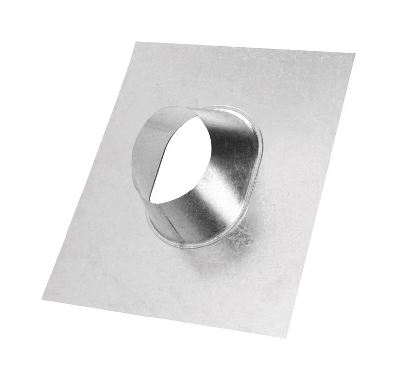 Gas Vent Adjustable Flashing, Round, Type B, 0 to 6/12 Pitch, 4-In.
