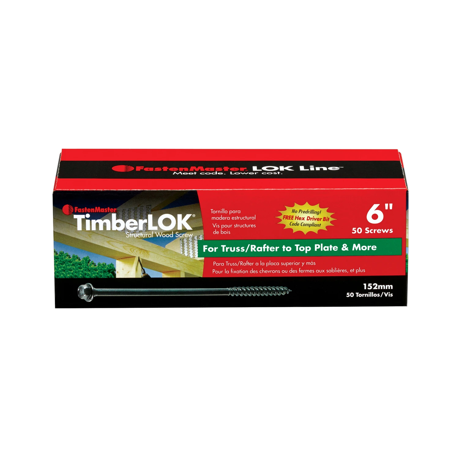 Timberlok Wood Screws, 6 In., 50-Pk.