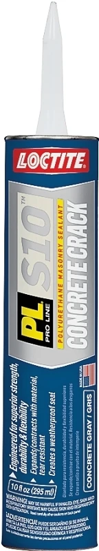PL Concrete Crack Polyurethane Sealant, Commercial Grade, Limestone, 10 oz. Cartridge