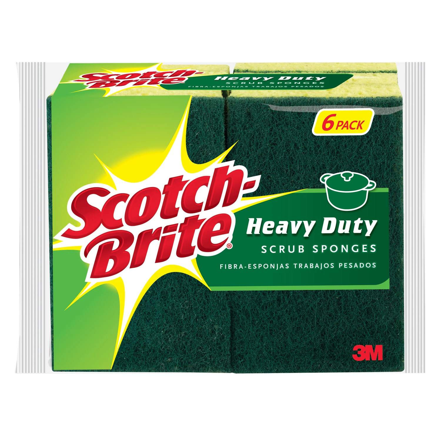 Heavy Duty Scrub Sponge, 6-Pk.