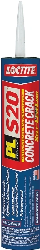 PL Concrete Crack Polyurethane Sealant, Limestone Gray, 28 oz. Cartridge