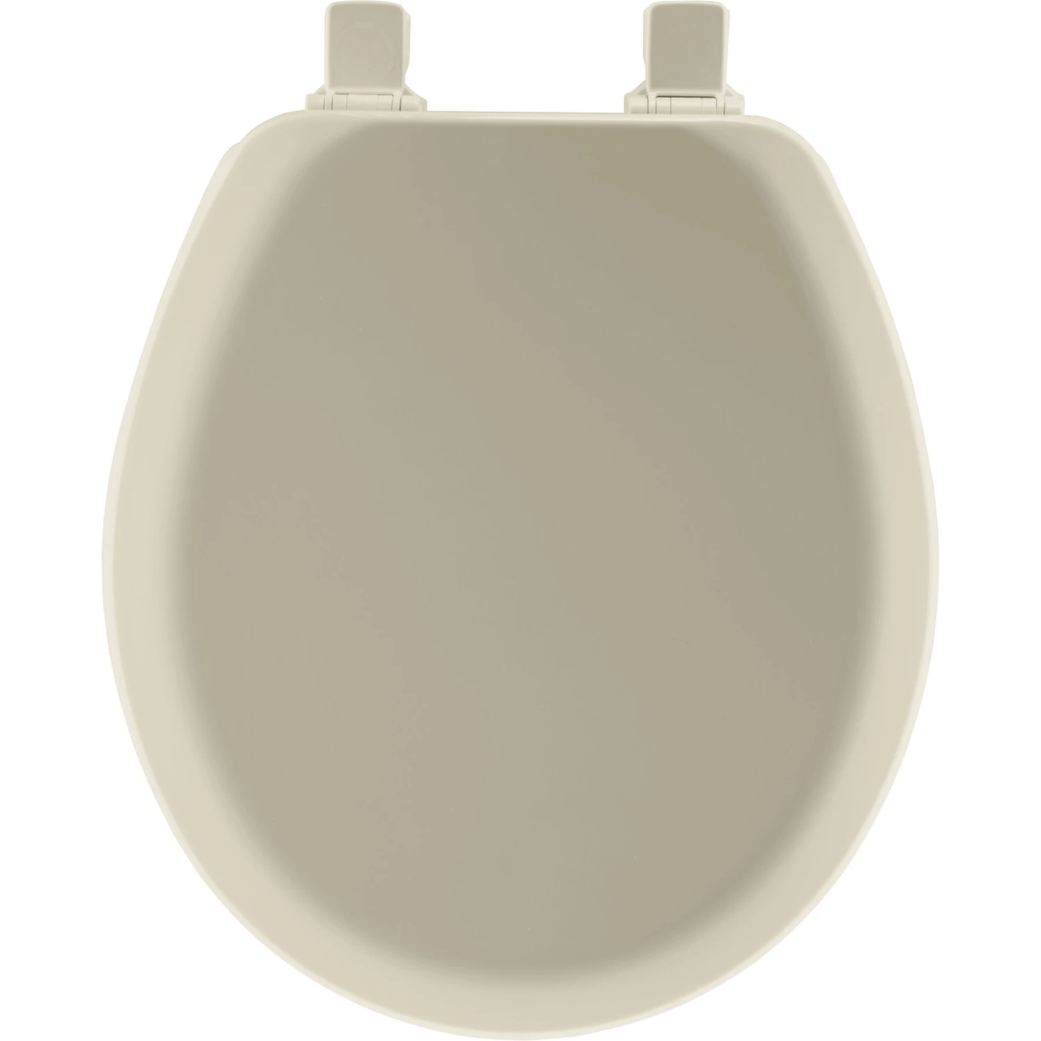 Round Molded Wood Toilet Seat, Easy-Clean & Change Hinge, STA-TITE, Bone