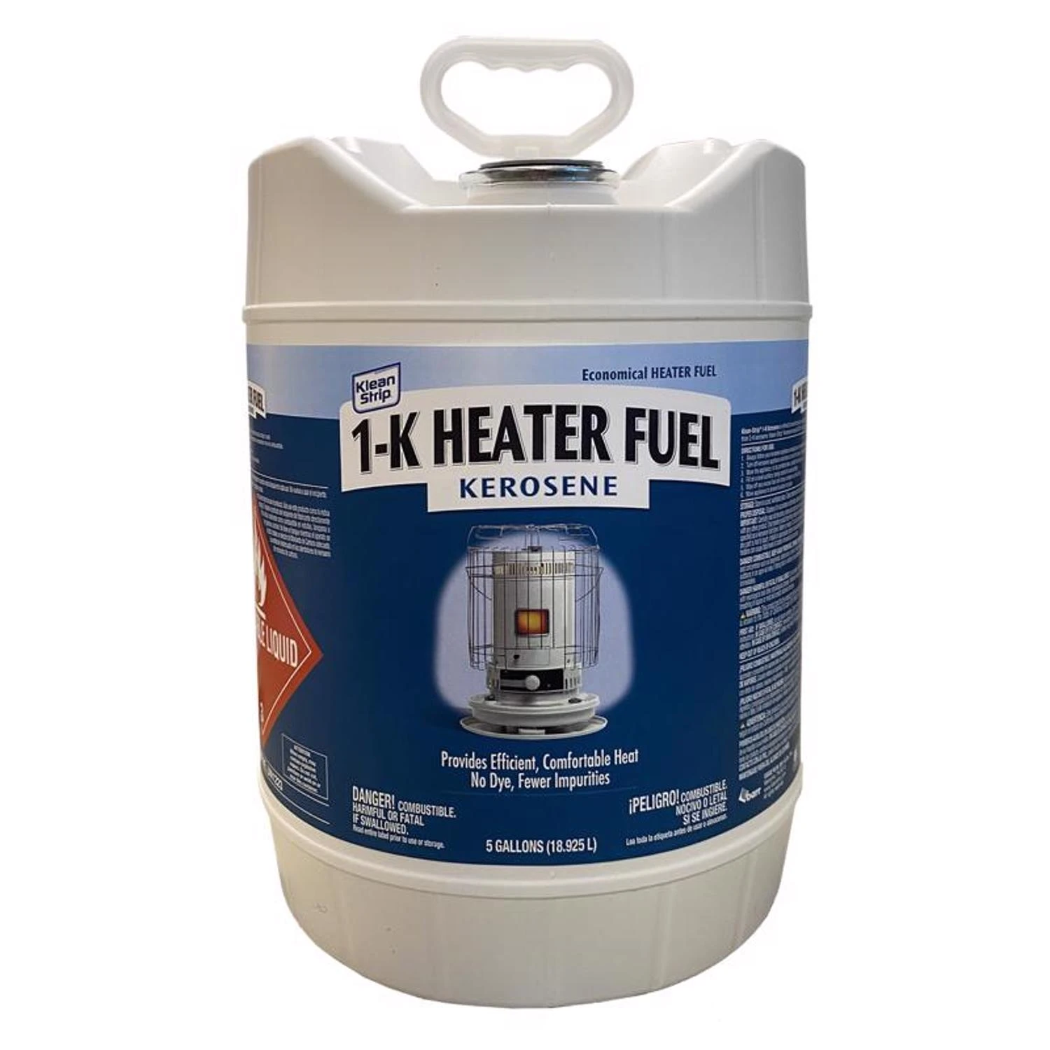 1-k Kerosene Fuel For Heaters, Lamps, And Stoves - 5 Gallon Can