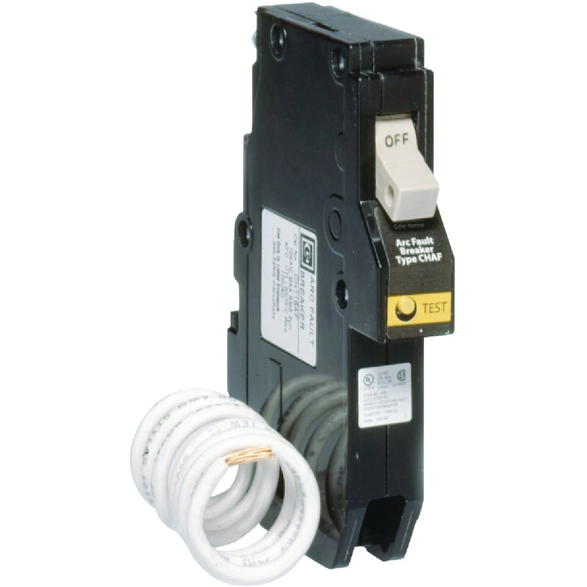 Circuit Breaker, Combo Arc Fault With Trip Flag Indicator, 1 Pole, Type CH, 20-Amp