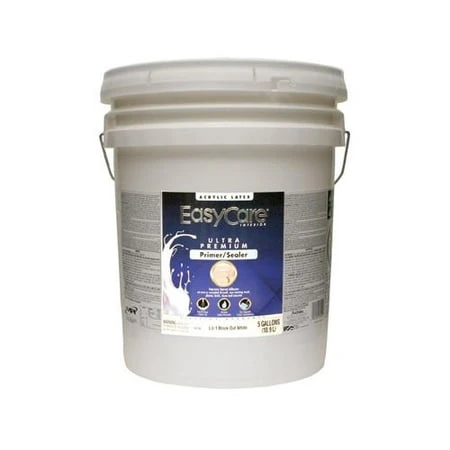 Ultra Premium Latex Wall Primer/Sealer, White Flat, 5 Gallons