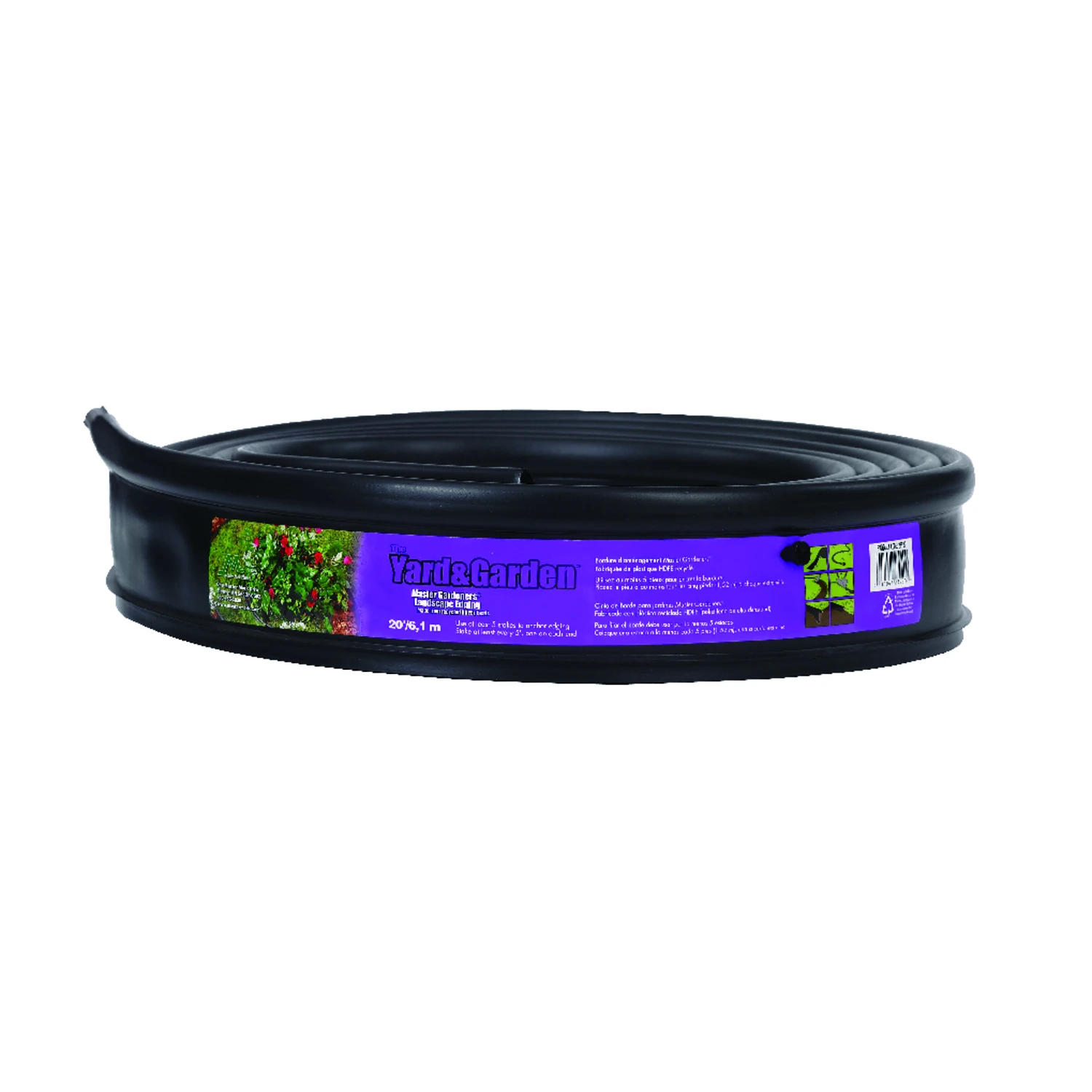Landscape Edging, Black, 3-5/8 In. x 20 Ft.