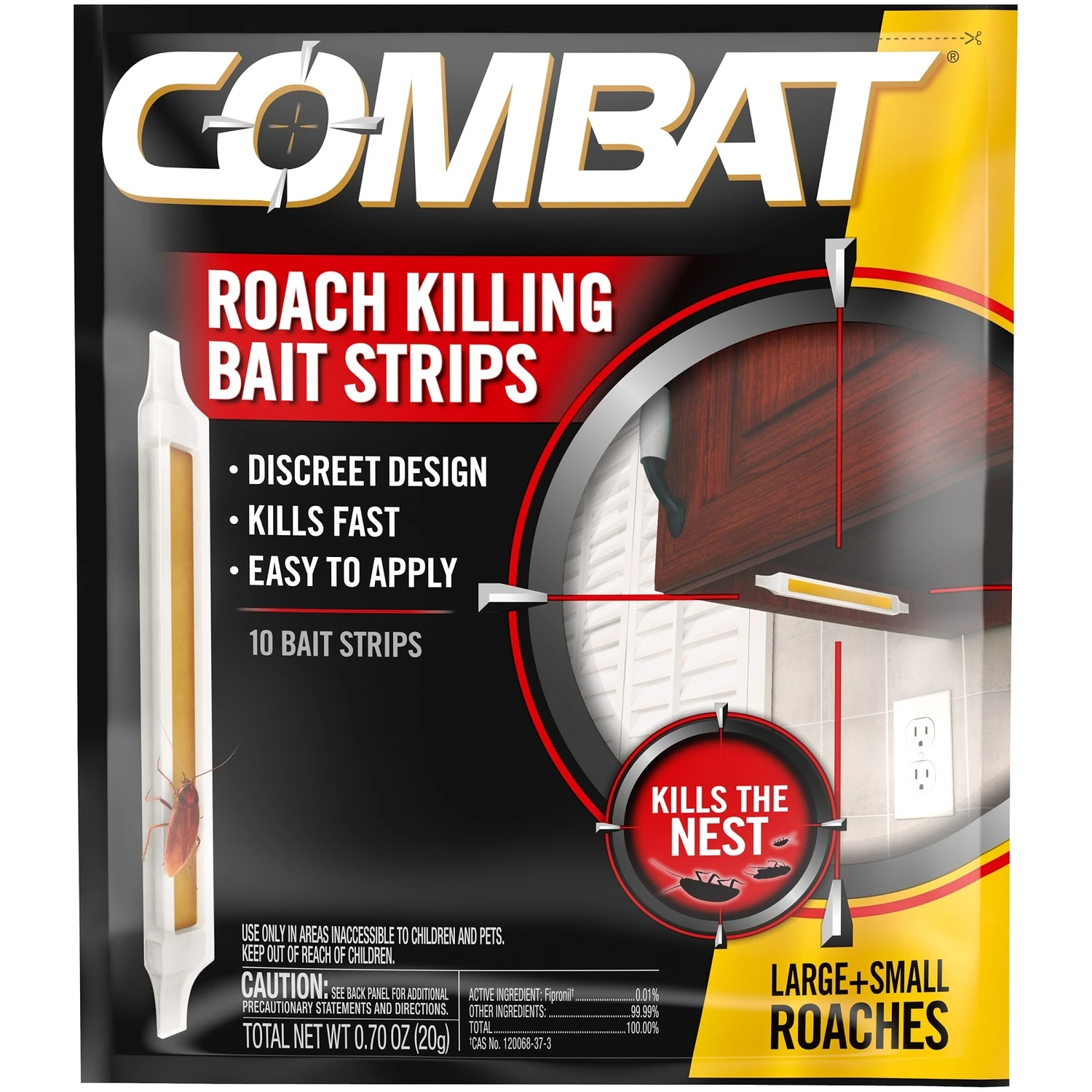 Roach Killing Bait Strip, 10-Ct., .68-oz.