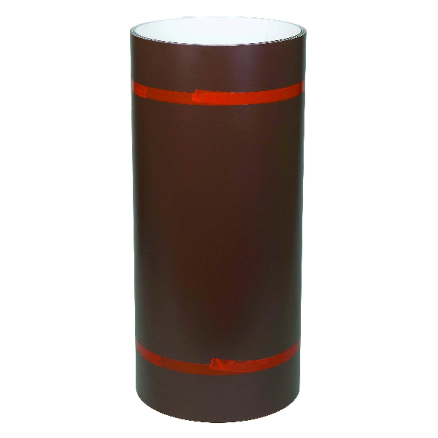 Trim Coil, White/Brown Painted Aluminum, 24 In. x 50 Ft.