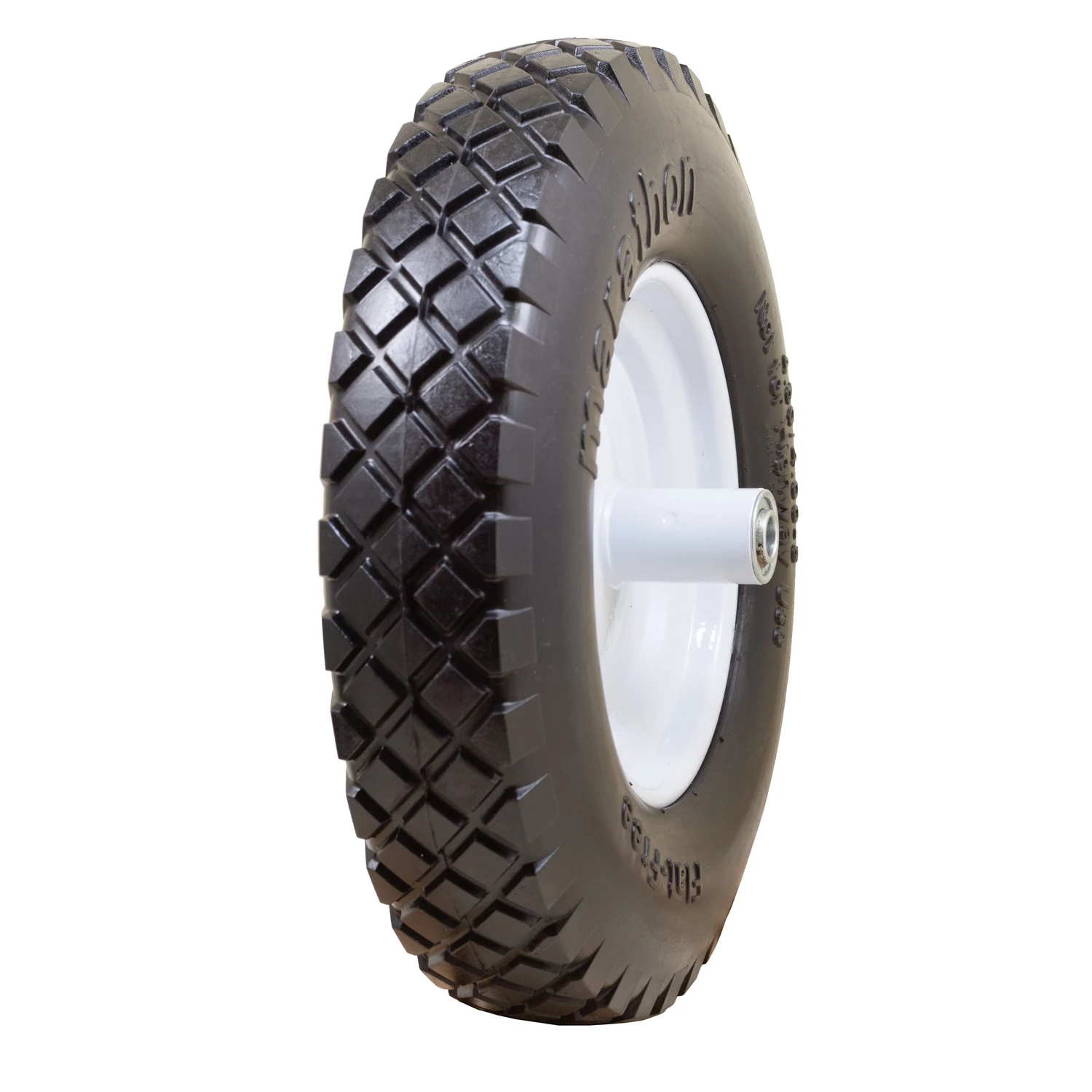 Flat Free Wheelbarrow Tire, 15.5-In. Diameter