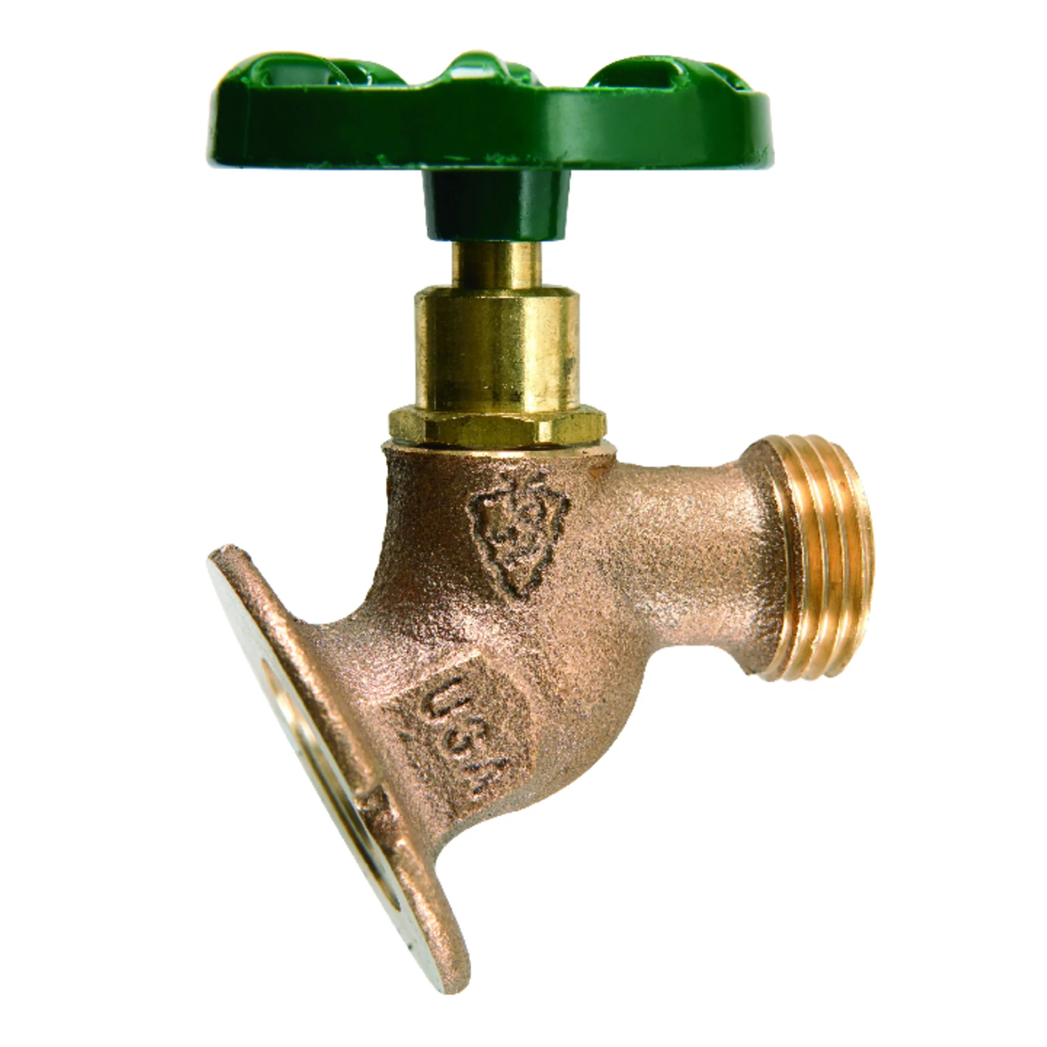 Solid Flange Sill Faucet, Lead-Free, 1/2 FIP x 3/4 In. Hose Thread