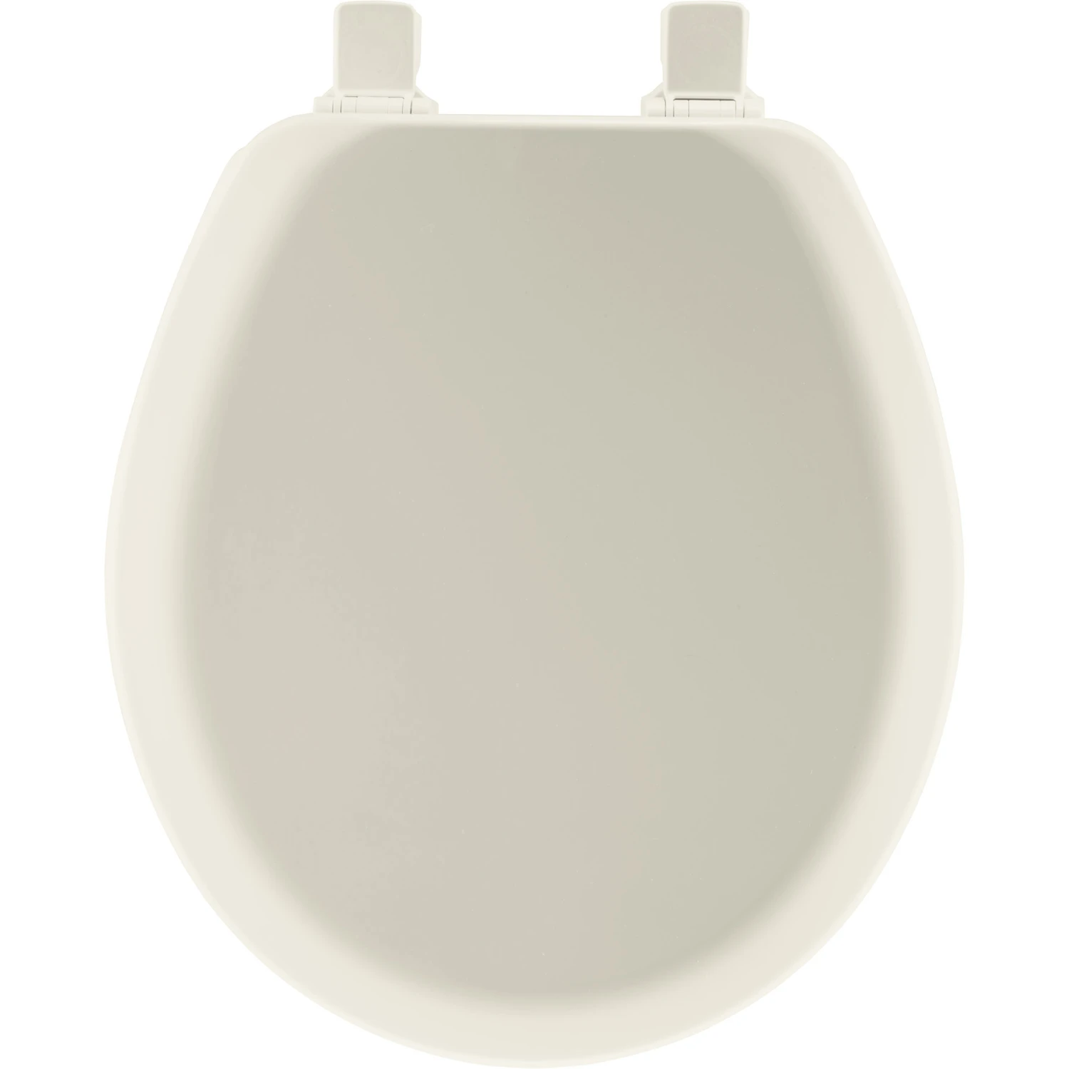 Round Molded Wood Toilet Seat, Easy-Clean & Change Hinge, STA-TITE, Biscuit