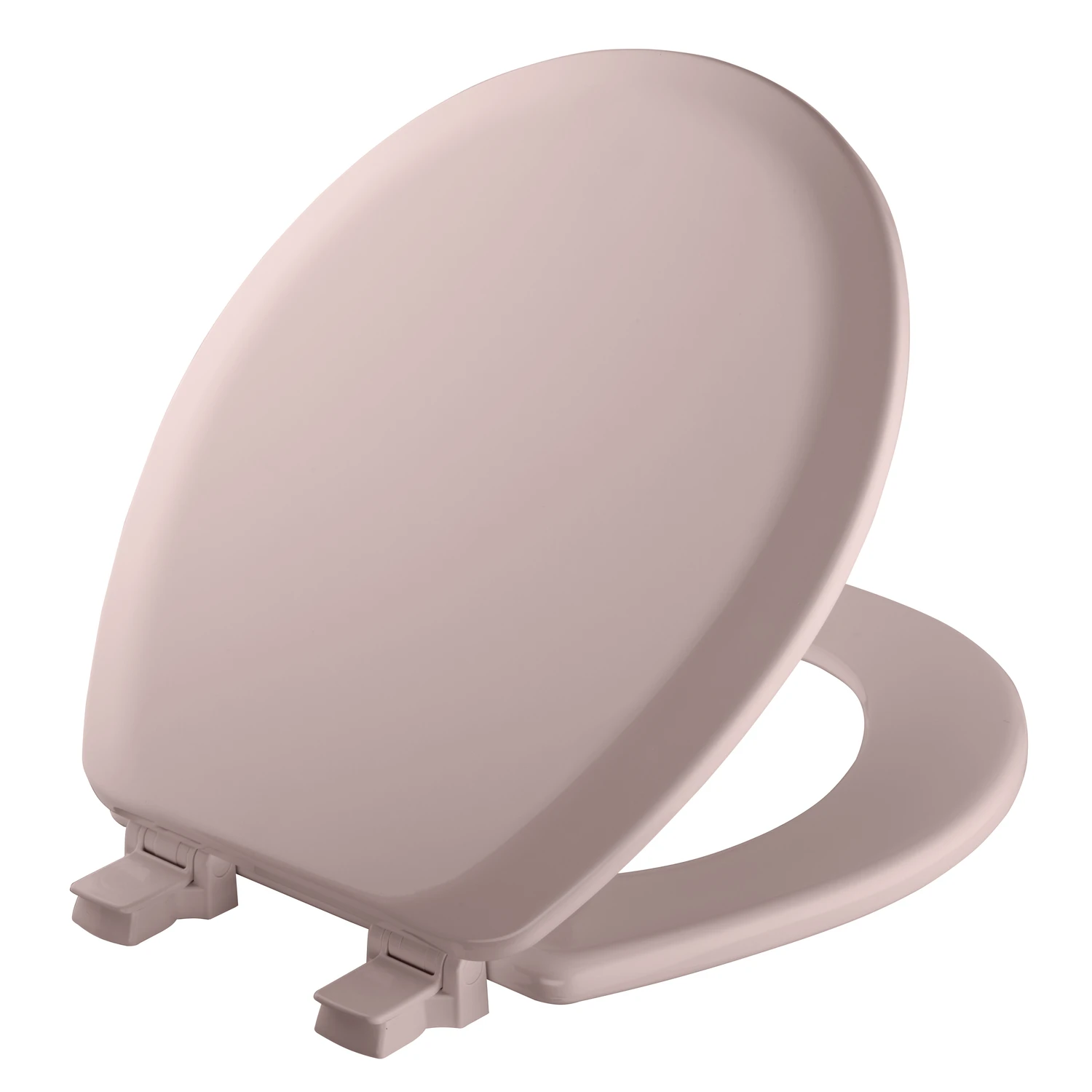 Round Molded Wood Toilet Seat, Easy-Clean & Change Hinge, STA-TITE, Pink