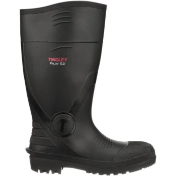 Black PVC Work Boots, Size 12