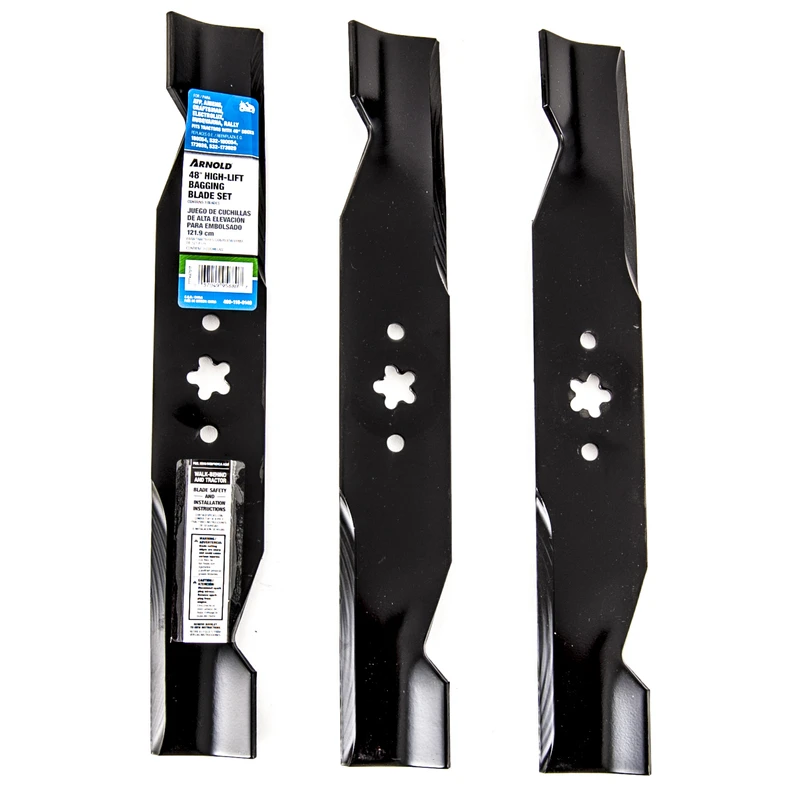 Riding Mower High-Lift Blade Set, 48 In., 3-Ct.