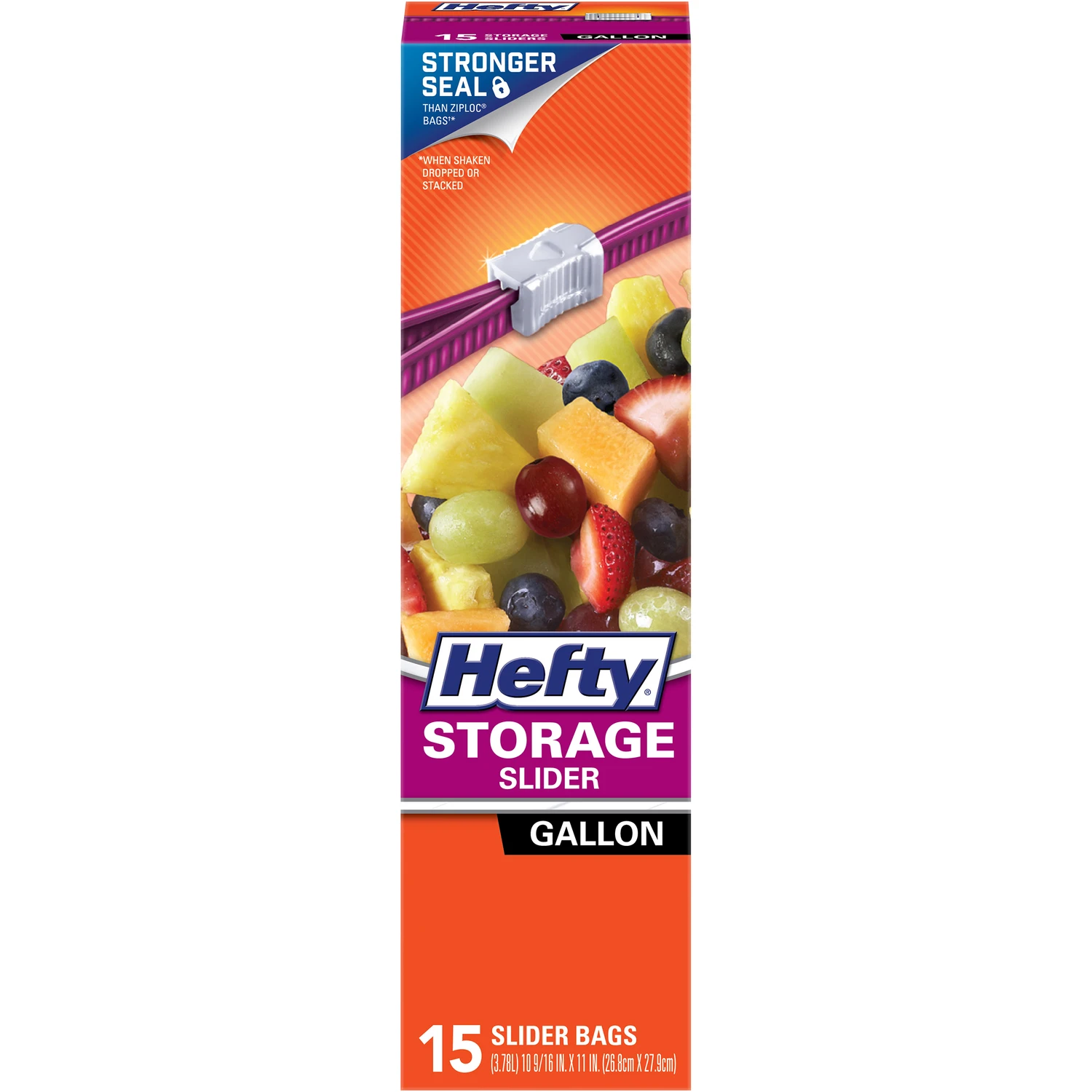 Slider Storage Bag, 1-Gal., 15-Ct.