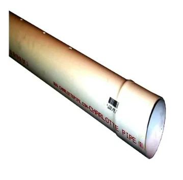 PVC Perforated Sewer & Drain Pipe, 3 In. x 10 Ft.