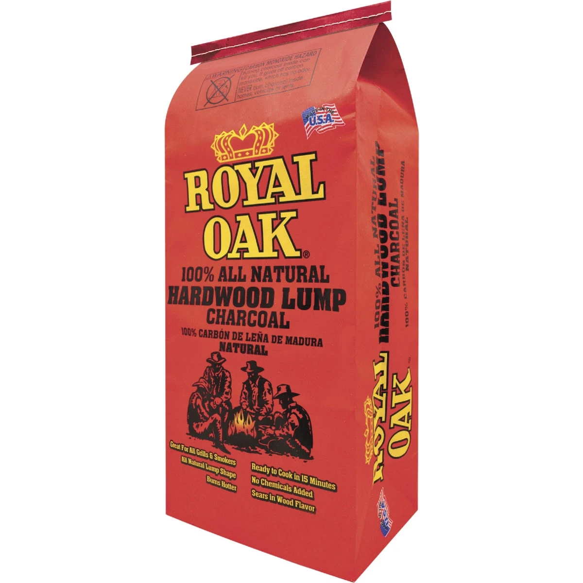 Lump Charcoal, Natural Hardwood, 15.4 Lb.