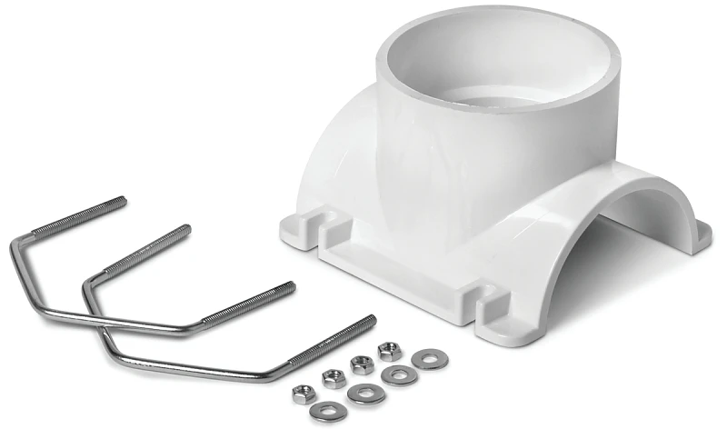 Schedule 40 DWV PVC Saddle Tee Pipe Kit, 4 x 3 In.