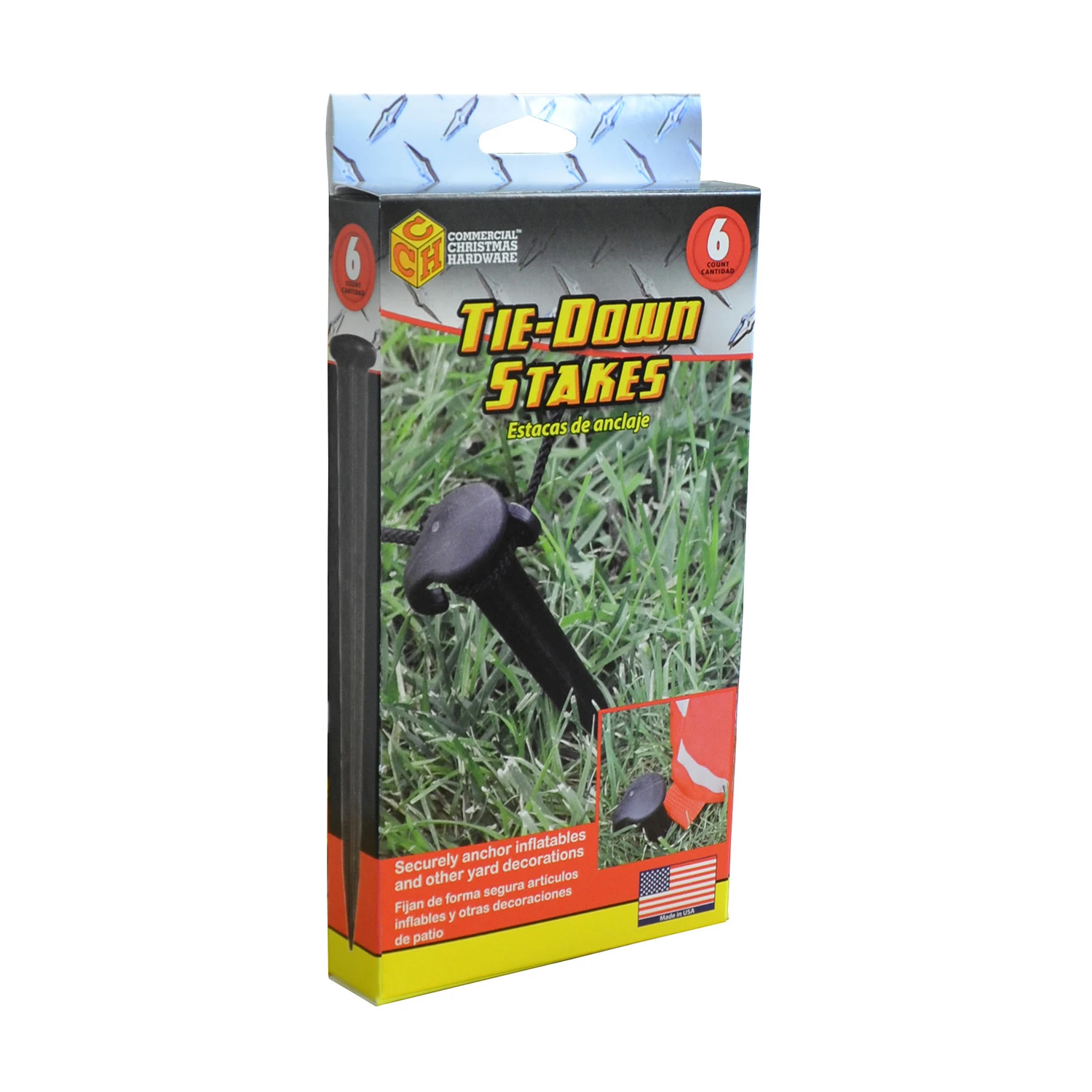 Tie Down Stakes, 6-Ct.