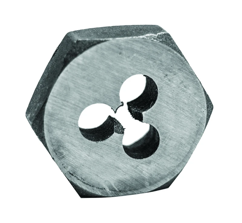 Metric Hexagon Die, Carbon Steel, 9.0 x 1.25mm