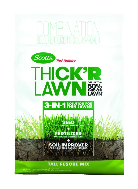 Turf Builder Thick'R Lawn Tall Fescue Mix, 12 Lbs., Covers 1,200 Sq. Ft.