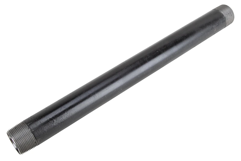 1-1/4 Inch X 18 Inch Black Steel Pipe Nipple - Model Bn 11/4x18-s