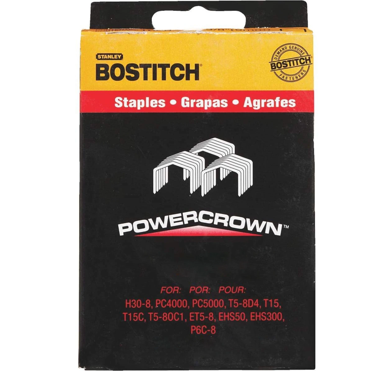 Power Crown Staples, 1/2 In., 1,000-Ct.