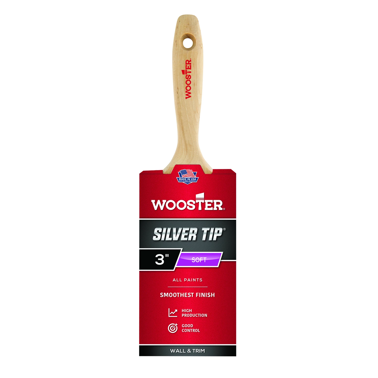 Silver Tip Varnish Brush, 3-In.