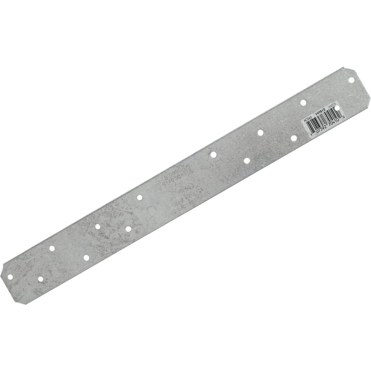 Heavy Tie Strap, 12 Gauge Steel, 1-3/8 x 12 In.