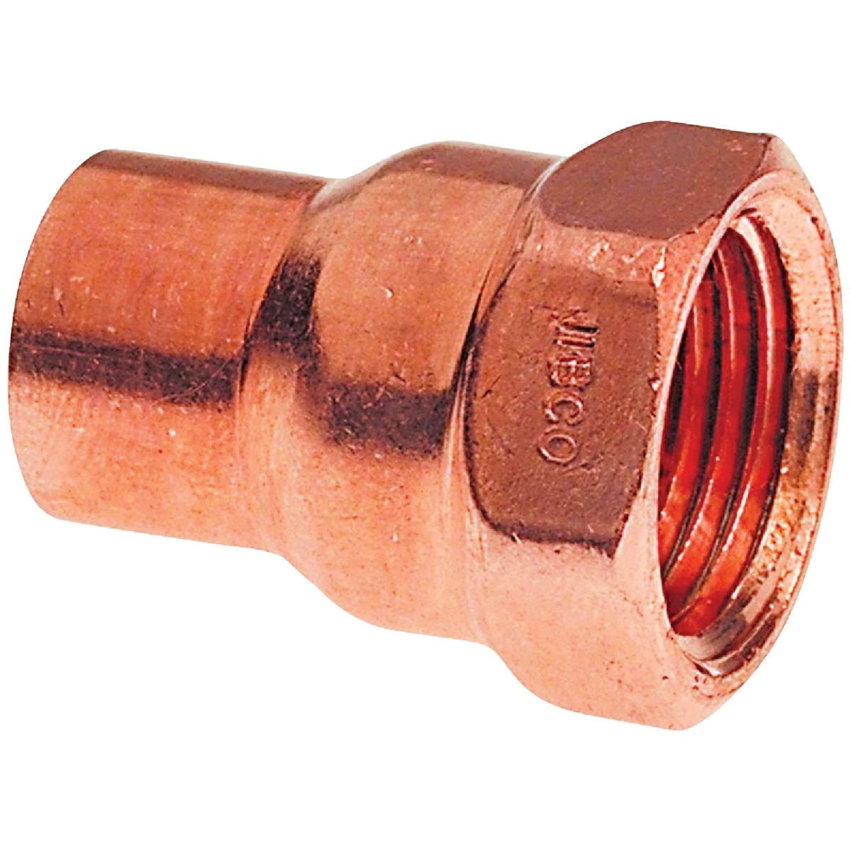 Copper Pipe Adapter, 3/8 x 1/2 In. CxF