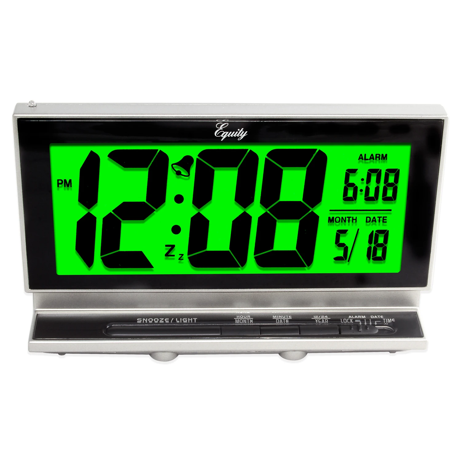 Smartlite LCD Alarm Clock, 2 In.