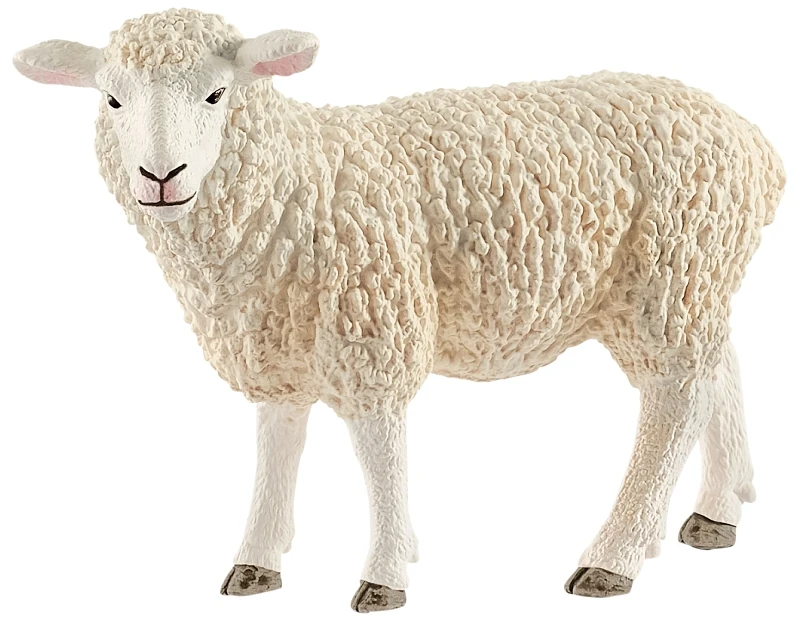 White Sheep Toy Animal Figure, Ages 3 & Up