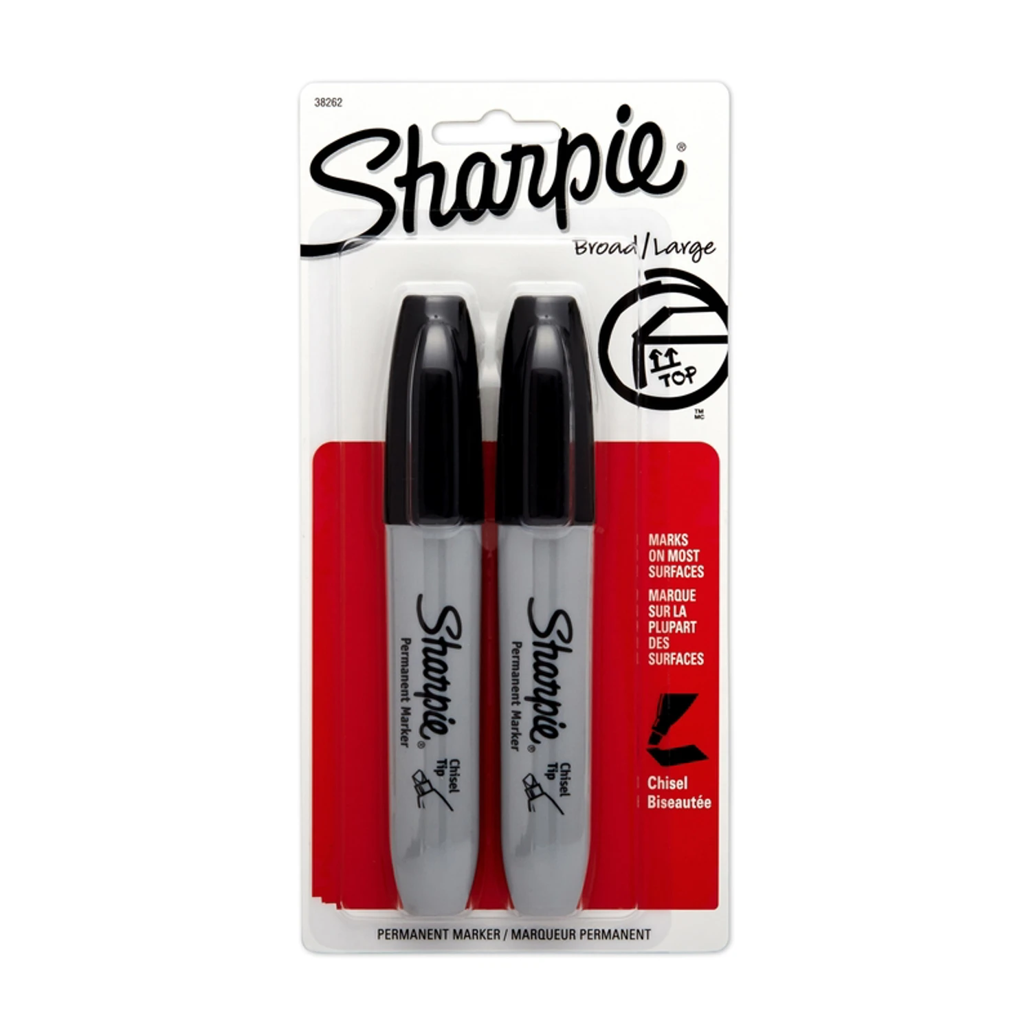 Black Permanent Markers, 2-Pk.
