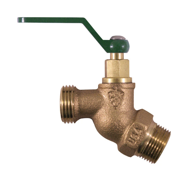 Hose Bibb, Quick Turn, Lead-Free, 1/2 x 3/4 In. Hose Thread