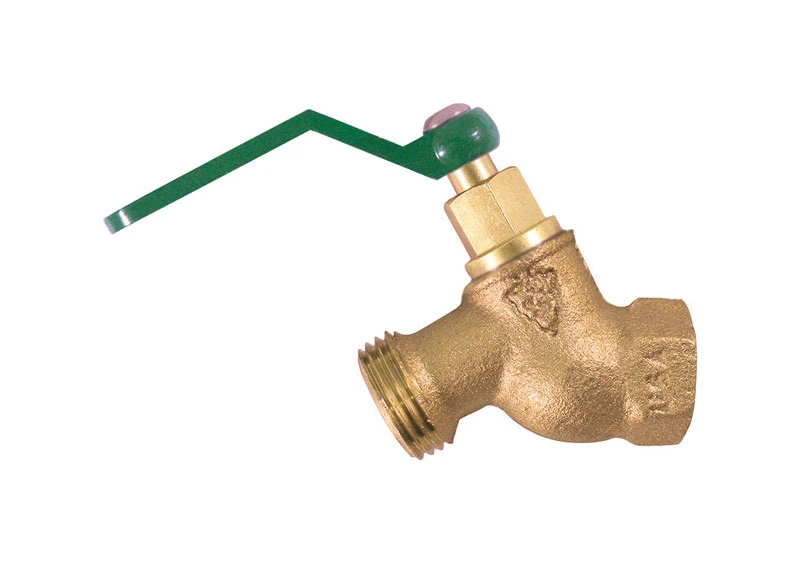 No-Kink Hose Bibb, Quick Turn, Lead-Free, 3/4 FIP x 3/4 In. Hose Thread