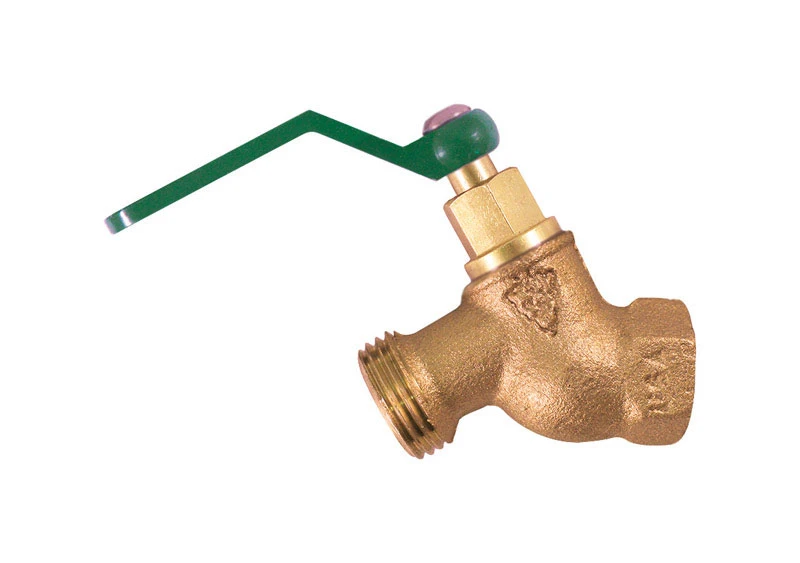 Hose Bibb, Quick Turn, Lead-Free, 1/2 FIP x 3/4 In. Hose Thread