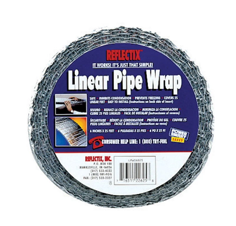Reflective Insulation, Duct Wrap, Foil, 12 In. x 25 Ft.
