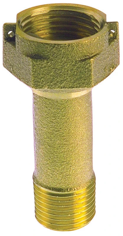 Brass Threaded Water Meter Coupling, Low-Lead, 1 In.