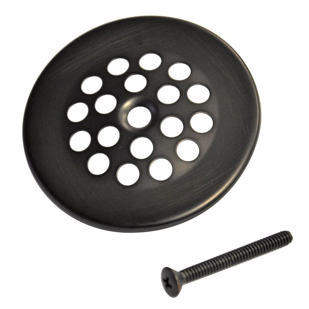 Tub & Shower Drain Strainer, Oil-Rubbed Bronze, 2-11/16 In.