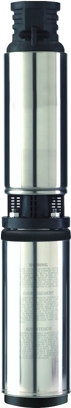 1/2 Hp Stainless Steel Submersible Well Pump, Model Fp2211, 600 Gph