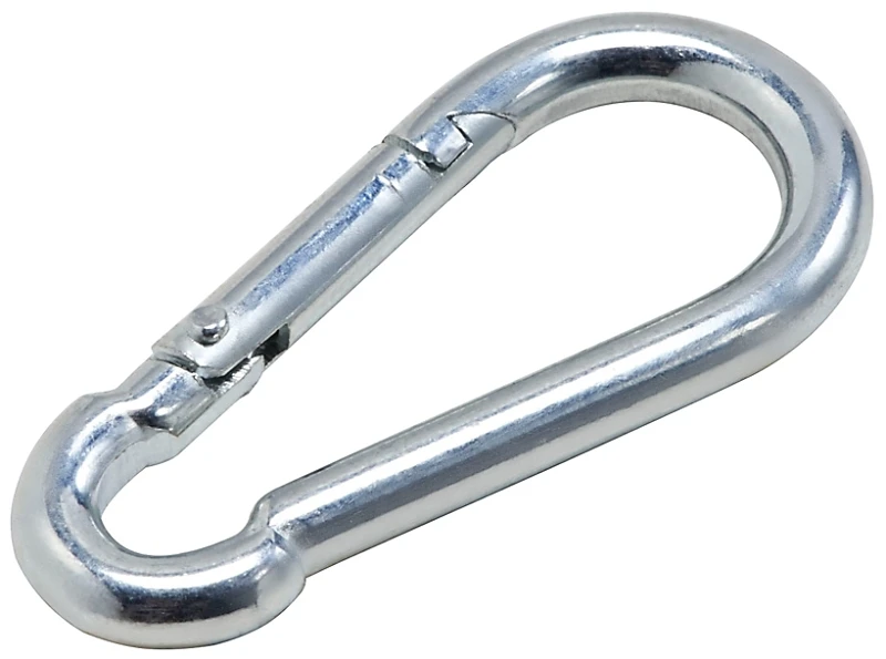 Safety Opening Interlocking Spring Snap, Zinc, 1/4 In.