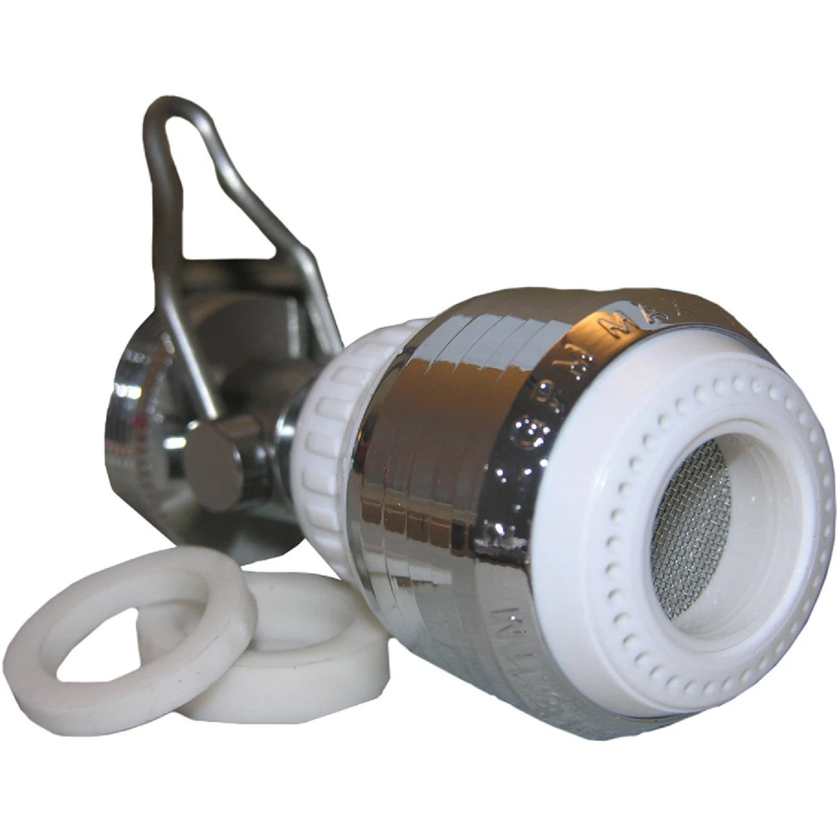 Swivel Spray Aerator With Shut Off, 2.2-GPM,Dual Thread