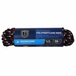 Polypropylene Rope, Diamond Braided, 1/2 In. x 50 Ft.