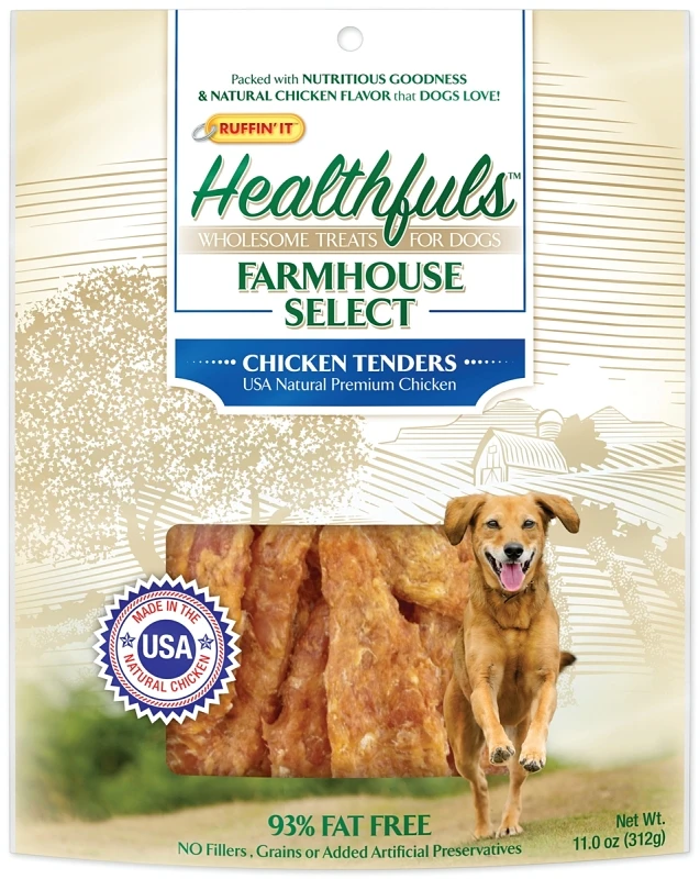 Healthfuls Farmhouse Selects Dog Treats, Chicken Jerky, 11-oz.
