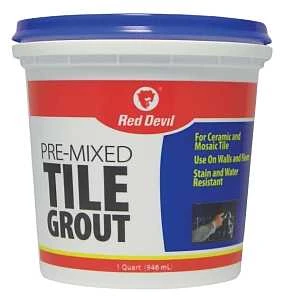 Pre-Mixed Tile Grout, Qt.