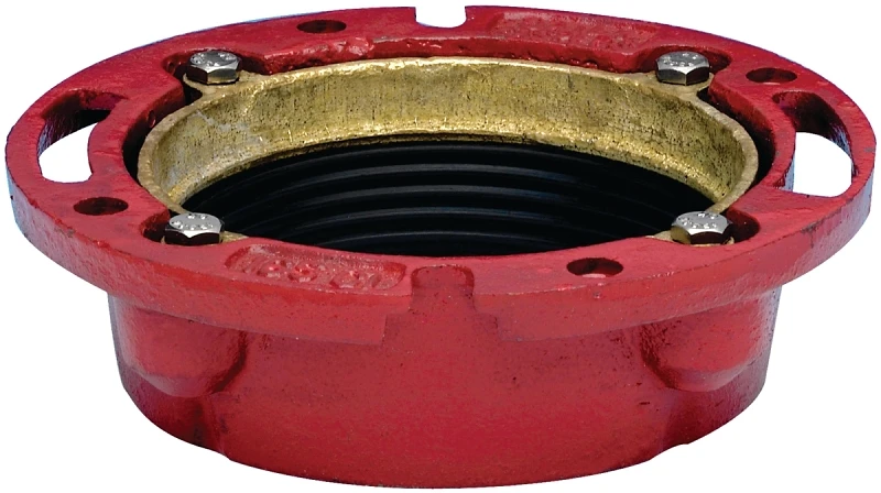 Instant Set Closet Flange, Cast Iron, 4 x 2 In.