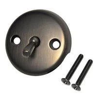 Tub Overflow Plate With Trip Lever, Oil-Rubbed Bronze